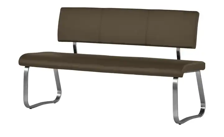 uno Esszimmerbank Letitia Cappuccino Kunstleder 155 cm