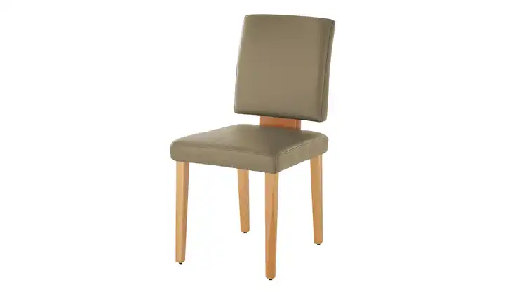 Leder-Polsterstuhl Canto III Hellbraun