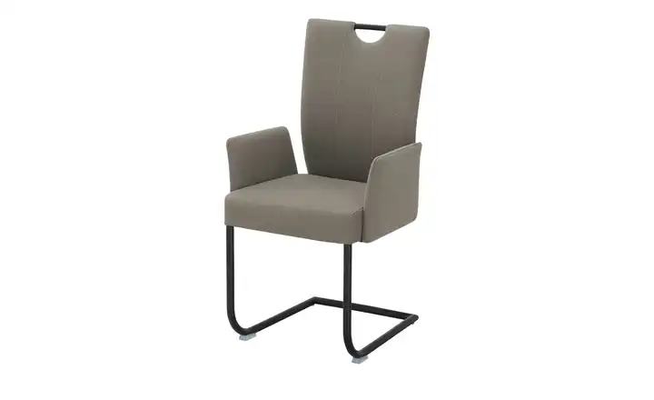 Polsterschwingstuhl 3061 Taupe Griff, Armlehne