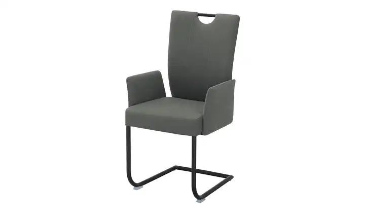 Polsterschwingstuhl 3061 Grau Griff, Armlehne