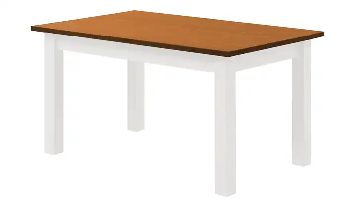 maison bleue Esstisch Bendix Braun, Weiß 140 cm