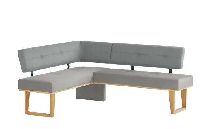 Woodford Eckbank  massiv Scala Hellgrau ca. 167 x 224 cm