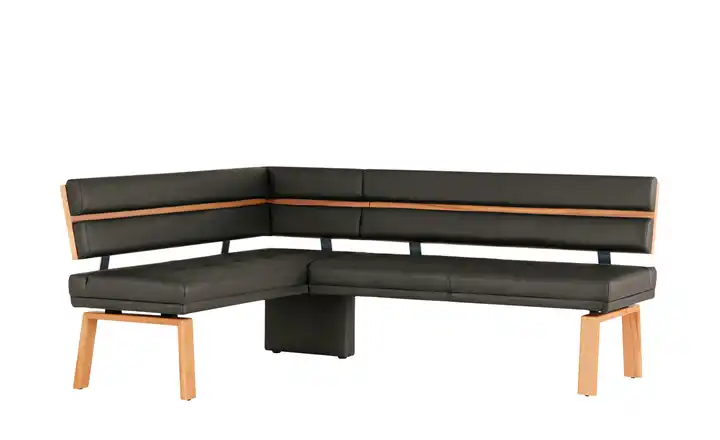 Eckbank  Leder Canto III Schokoladenbraun links