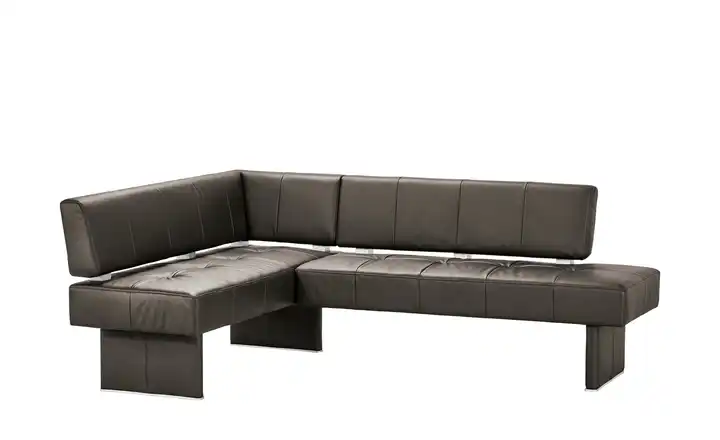 Eckbank  Leder Spider 2 Schokoladenbraun links