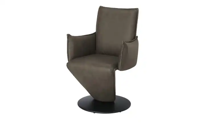 Leder-Drehstuhl Drive Braun Drehfunktion, Armlehne