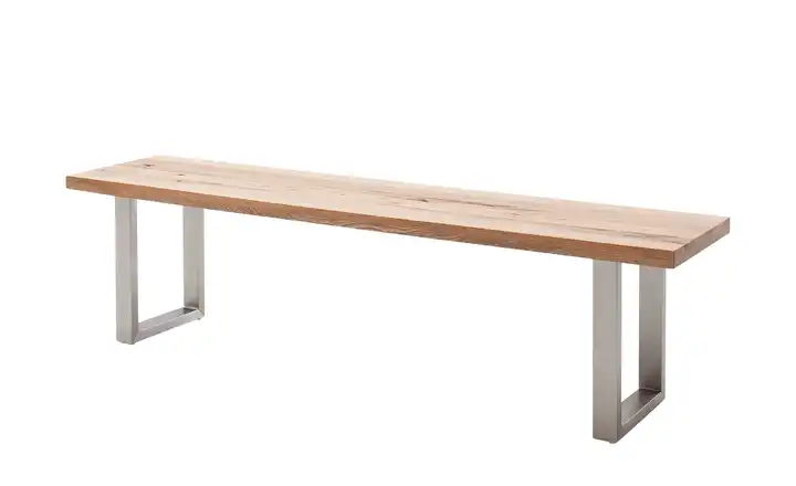 Woodford Kufenbank massiv Lavello edelstahlfarben, gebürstet 220 cm