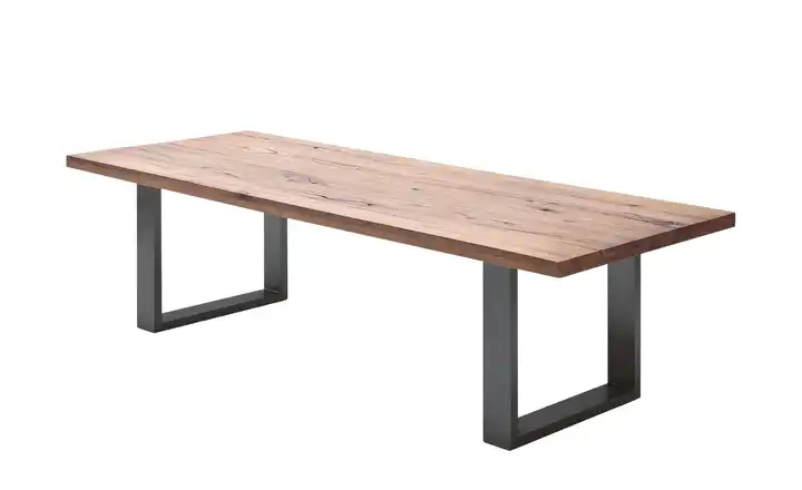 Woodford Kufentisch Lavello Eiche Bassano Anthrazit, lackiert 260 cm