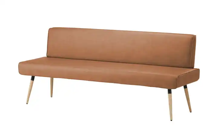 Polsterbank  massiv 4402 Toffeebraun 200 cm