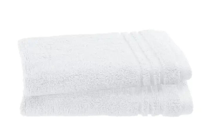 Gästetuch (30 x 50cm), 2er-Set Weiß  Soft Cotton