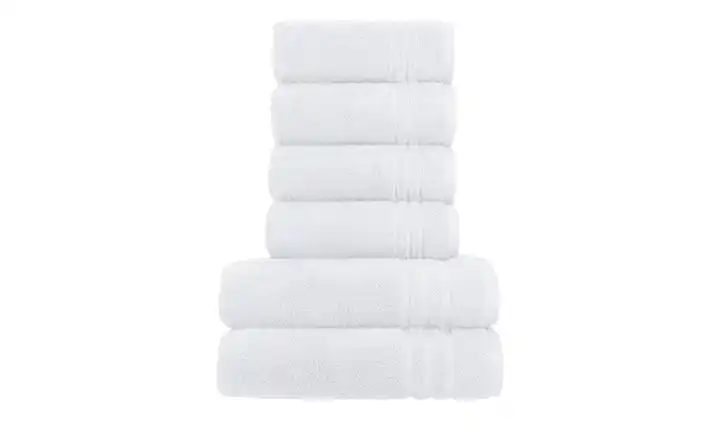 Handtuch-Set Weiß, 6-teilig  Soft Cotton