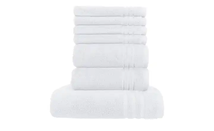  Handtuch-Set Weiß, 7-teilig  Soft Cotton