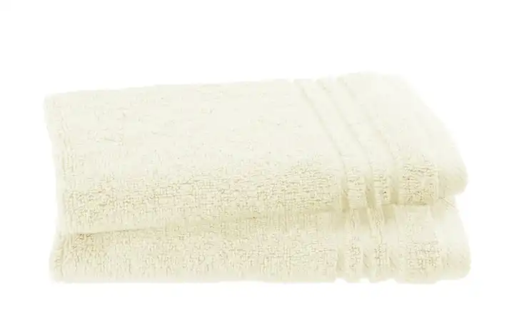  Gästetuch (30 x 50cm), 2er-Set Creme  Soft Cotton