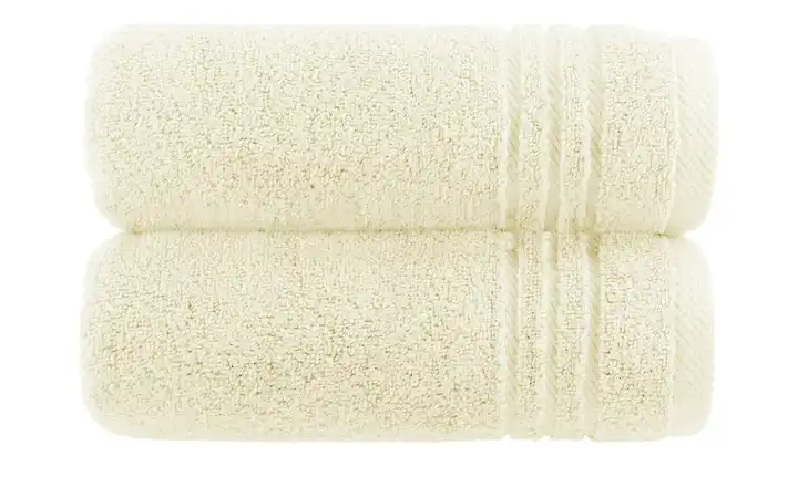  Handtuch (50 x 100cm), 2er-Set Creme  Soft Cotton