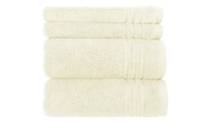  Handtuch-Set Creme, 4-teilig  Soft Cotton
