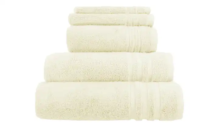  Handtuch-Set Creme, 5-teilig  Soft Cotton