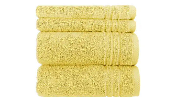 Handtuch-Set Gelb, 4-teilig  Soft Cotton
