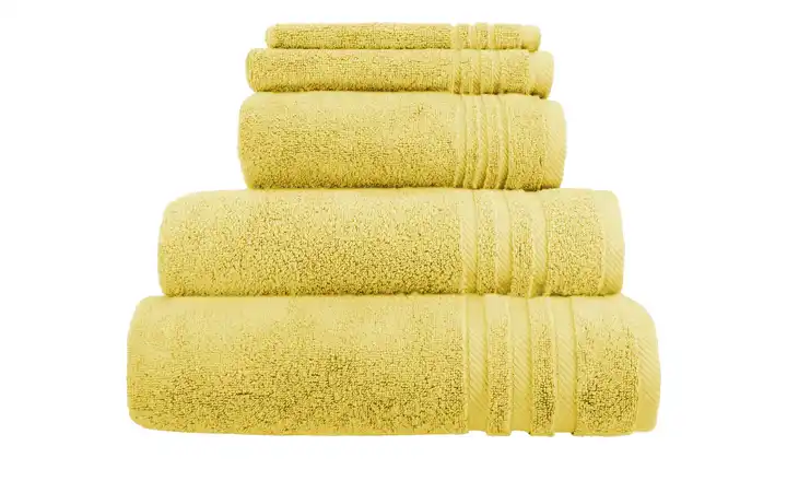  Handtuch-Set Gelb, 5-teilig   Soft Cotton