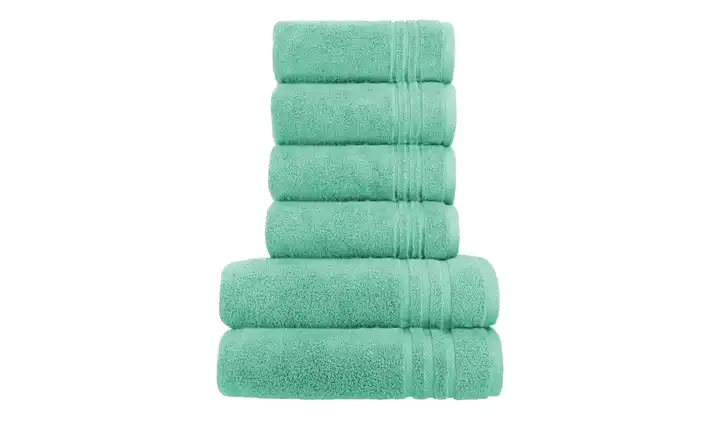  Handtuch-Set Minze, 6-teilig  Soft Cotton
