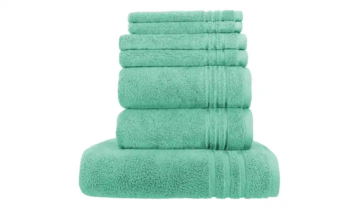  Handtuch-Set Minze, 7-teilig  Soft Cotton