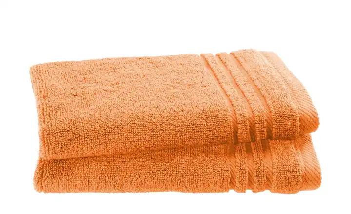  Gästetuch (30 x 50cm), 2er-Set Orange  Soft Cotton