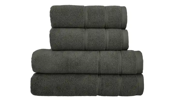  Handtuch-Set Anthrazit, 4-teilig   Lifestyle