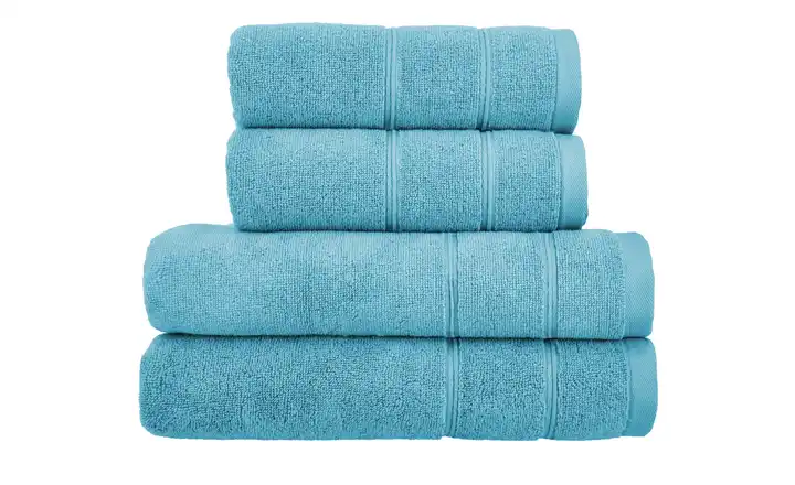  Handtuch-Set Blau, 4-teilig   Lifestyle