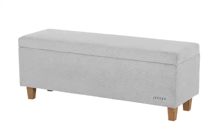 Jette Home Bettbank mit Stauraum Jette Flex Hellgrau