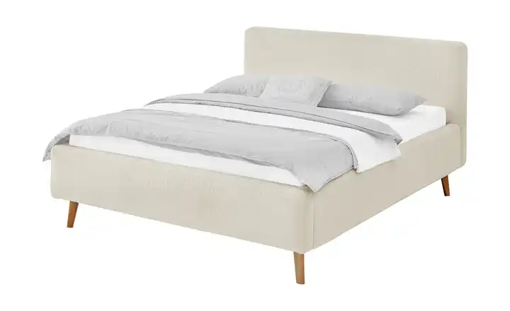Polsterbett Mattis Beige Teddy 180 cm ohne Bettkasten