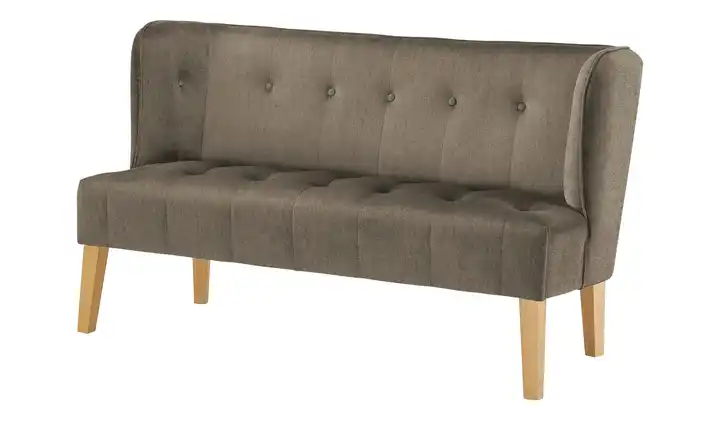 switch Küchensofa Bella Braun 158 cm Samt, pflegeleicht