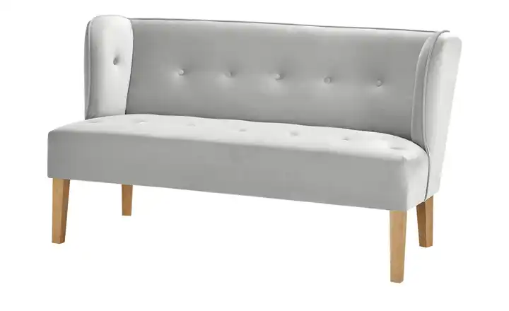 switch Küchensofa Astonia Hellgrau Samt 160 cm
