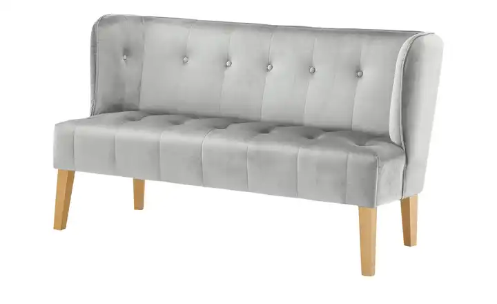 switch Küchensofa Bella Hellgrau 158 cm Samt