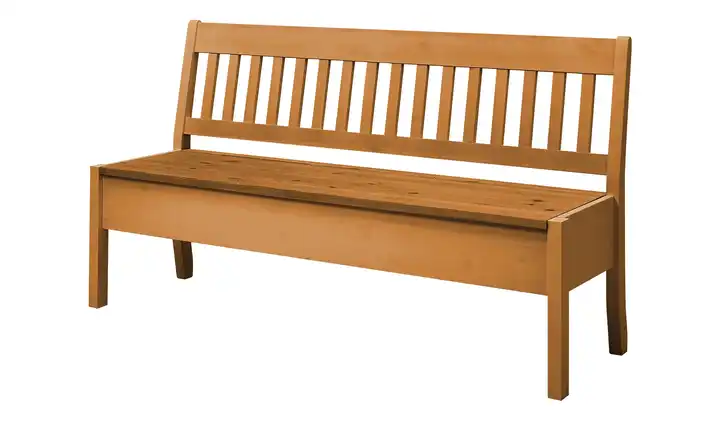 maison bleue Sitzbank mit Stauraum  massiv Bendix Braun 169,1 cm ohne