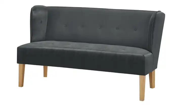 switch Küchensofa Astonia Anthrazit Samt, pflegeleicht 180 cm
