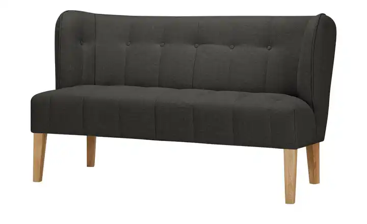 switch Küchensofa Bella Schwarz 180 cm Webstoff meliert