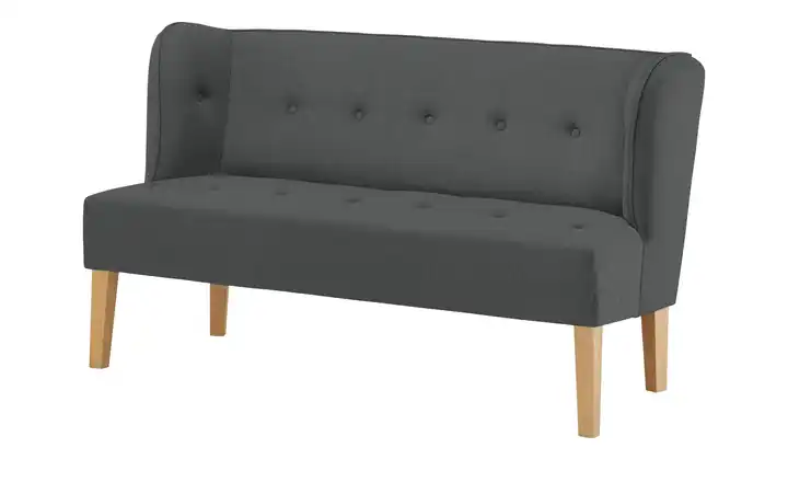 Switch Refresh Küchensofa Astonia Schwarz Webstoff fein 180 cm