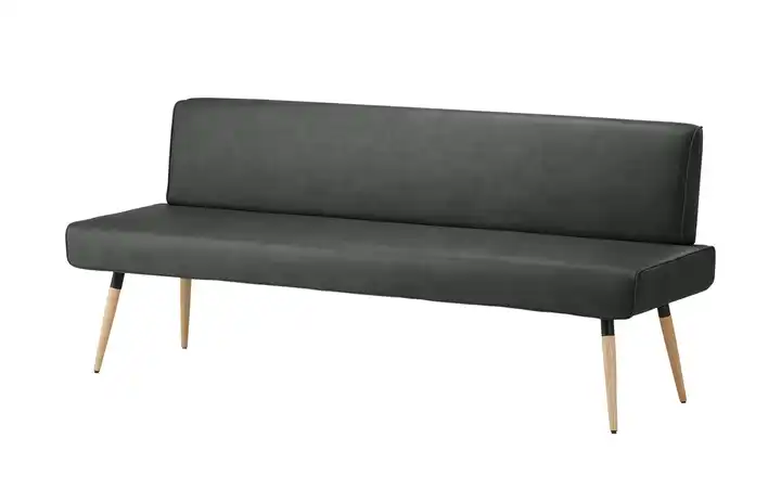 Polsterbank  massiv 4402 Schwarz 200 cm