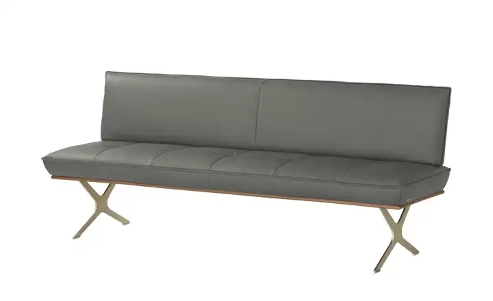 KOINOR Sitzbank  Leder Dining System 1 Grau 214 cm
