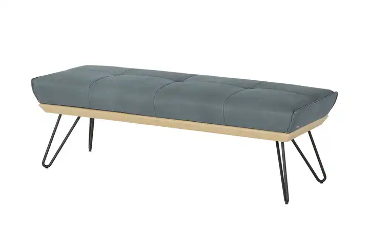 KOINOR Hockerbank  Leder Dining System 4 Blau 130 cm