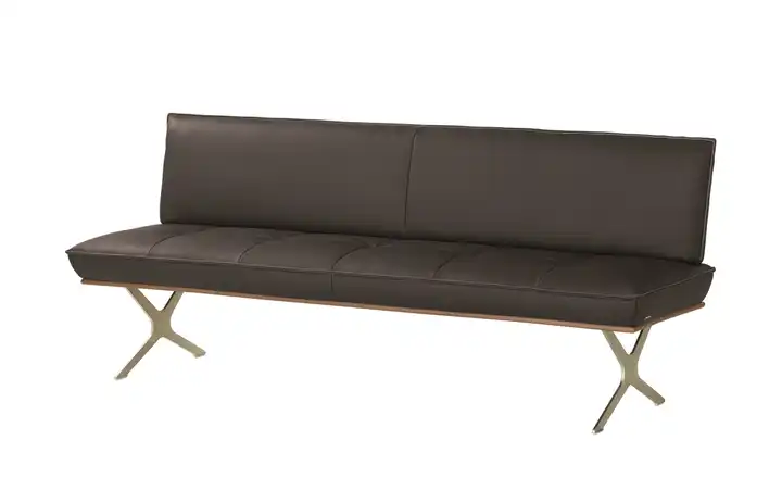 KOINOR Sitzbank  Leder Dining System 1 Haselnussbraun 214 cm