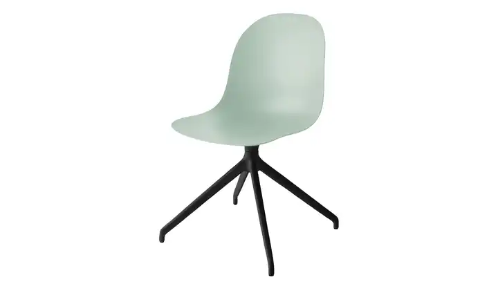 Connubia Schalenstuhl Academy Mintgrün Schwarz, matt 360 Grad drehbar