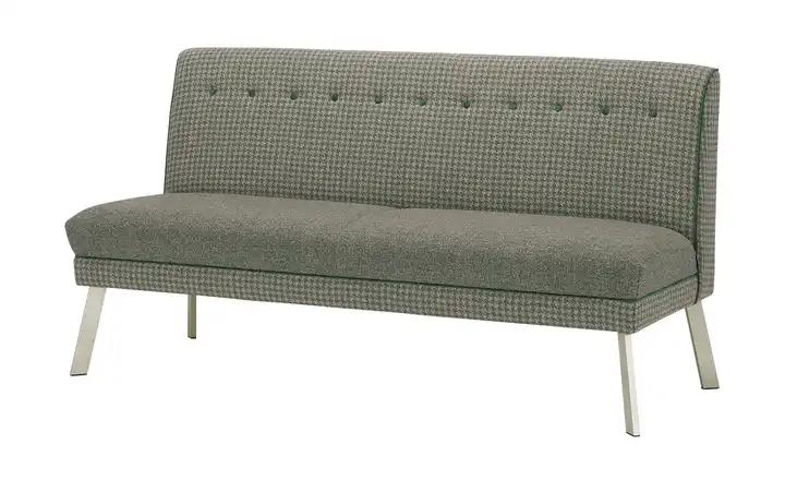 Barnickel Küchensofa Tabea Grün 176 cm edelstahlfarben