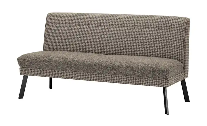 Barnickel Küchensofa Tabea Hellbraun 176 cm Schwarz
