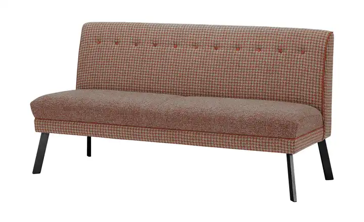 Barnickel Küchensofa Tabea Rot 176 cm Schwarz