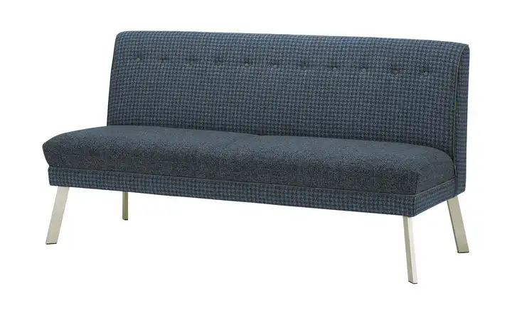 Barnickel Küchensofa Tabea Dunkelblau 226 cm edelstahlfarben