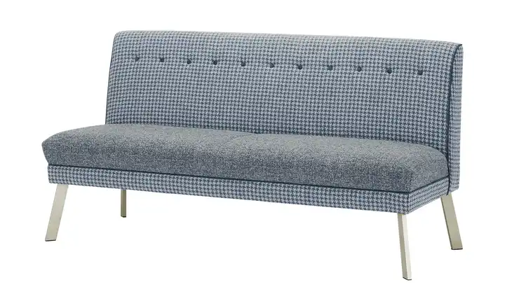 Barnickel Küchensofa Tabea Hellblau 226 cm edelstahlfarben