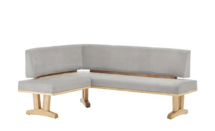 Woodford Eckbank  massiv Mila Hellgrau ca. 152 x 202 cm