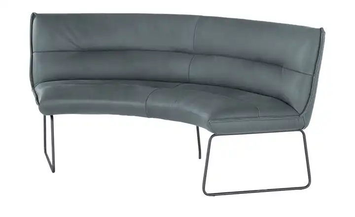 KOINOR Rundbank  Leder Essay Blau