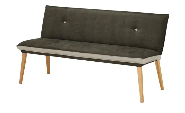 Woodford Polsterbank Sunna Grau 199 cm Webstoff
