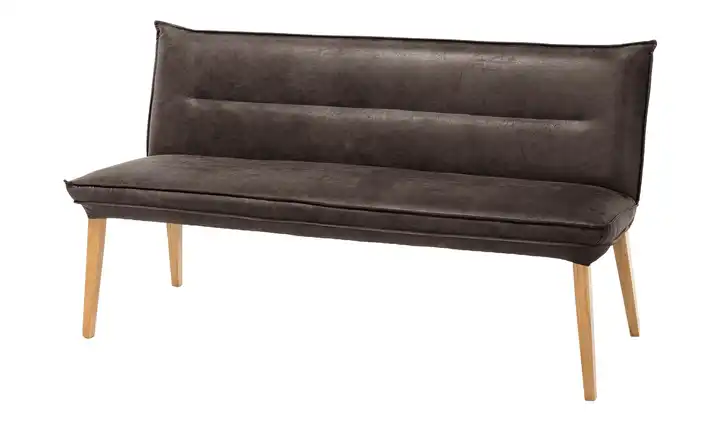 Woodford Polsterbank Sunna Dunkelbraun 159 cm Mikrofaser