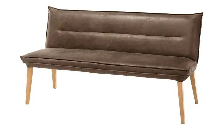 Woodford Polsterbank Sunna Hellbraun 199 cm Mikrofaser